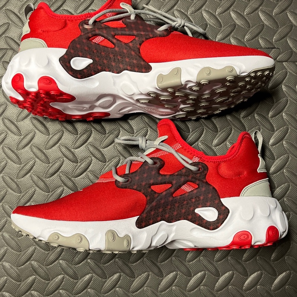 NIKE REACT PRESTO OHIO STATE BUCKEYES RUNNING SHOES DB3413-600 OSU MENS FB NEW - Picture 8 of 15